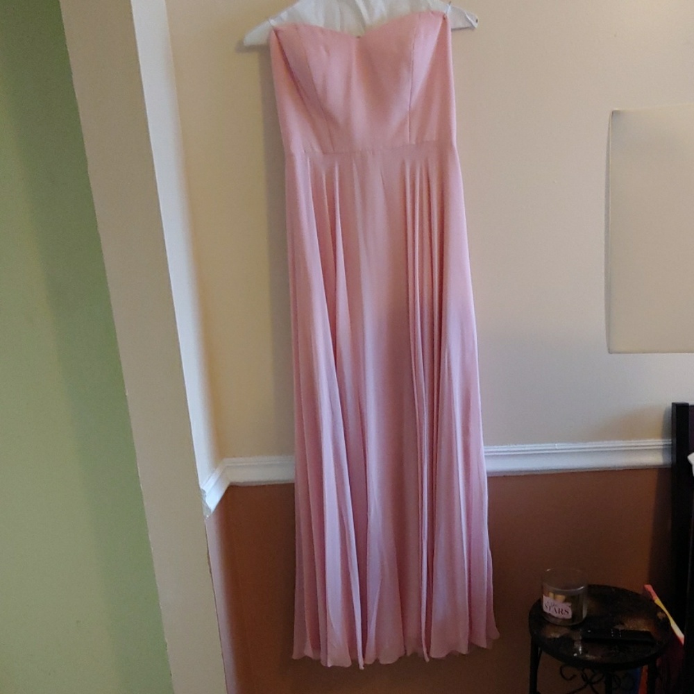 Women's Size 10 Light Pink Bridesmaid Long Dress